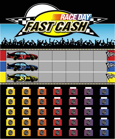 race day fast cash game board nascar promotionodds  blog