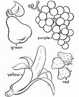 Coloring Fruits Fruit Pages Purple Printable Preschool Vegetables Color Various Type Kids Vegetable Colouring These Sheets Netart Getcolorings Choose Board sketch template