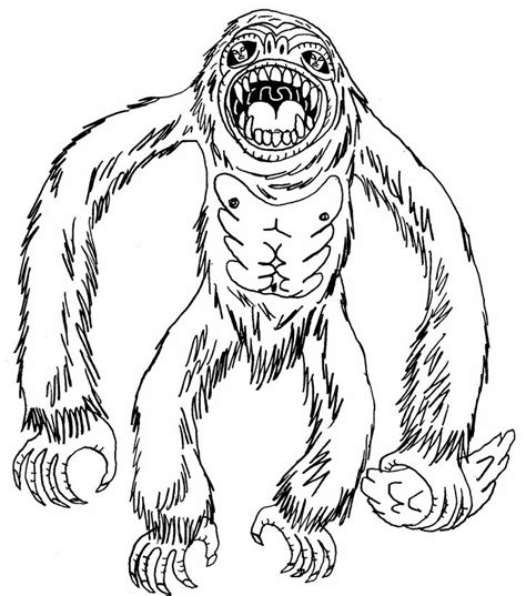 yeti coloring pages printable coloring pages