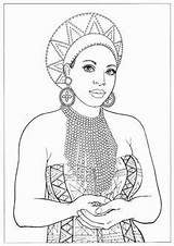 Africaine Afrique Africains Digi Colouring Stamps sketch template
