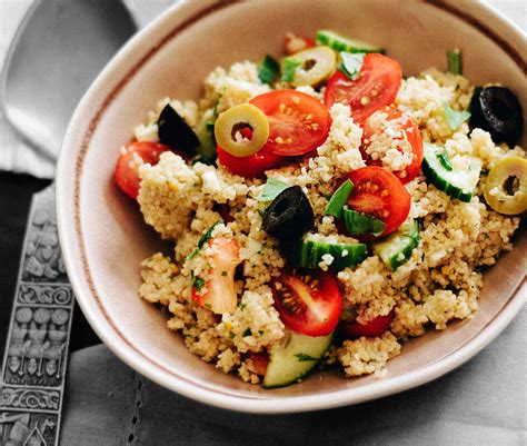 rezept orientalischer couscous salat mit feta und oliven
