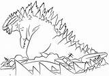 Godzilla Coloring Pages Drawing Shin Easy Print Kong Vs King Cartoon Drawings Jaimie Bleck Inspirations Paintingvalley Popular sketch template