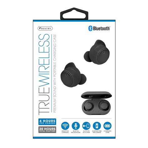 sentry true wireless dot earbuds  portable charging case blw