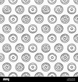 Donuts Seamless sketch template