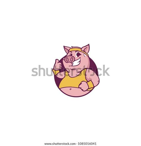 pig logo template stock vector royalty