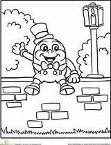 Humpty Dumpty Rhymes Rhyme Kindergarten Fairytale Rhyming Prek sketch template