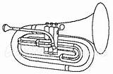 Baritone Euphonium Marching sketch template