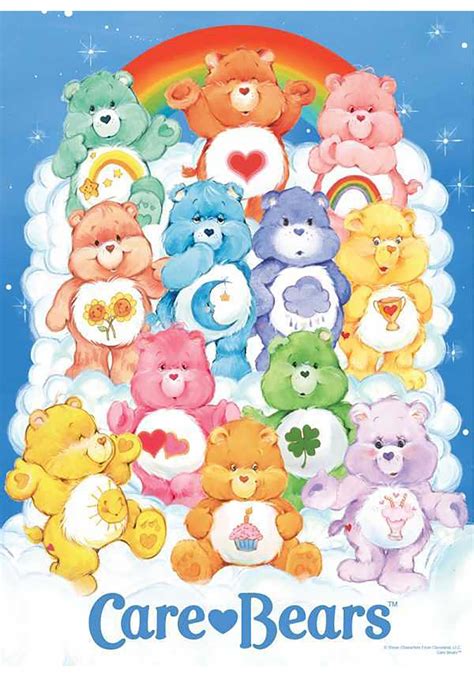 care bears  piece  anniversary collage puzzle