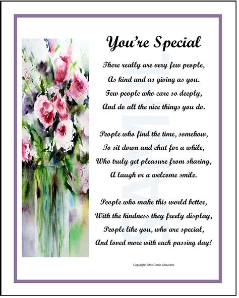 youre special instant digital  friend poem etsy