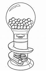 Gumball Machine Drawing Bubble Gum Template Empty Printable Coloring Clipart Pages Sketch Getdrawings Drawings Paintingvalley sketch template