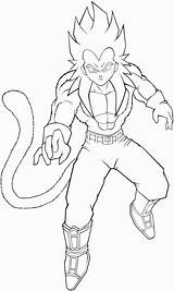 Coloring Goku Pages Ssj4 Ss4 Coloriage Popular sketch template