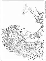 Coloring Pages Fairy Adults Popular sketch template