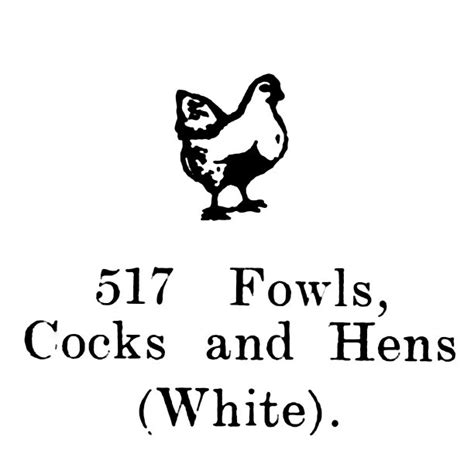 file fowls cocks and hens white britains farm 517 britcat 1940