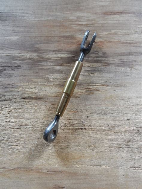vintage precision miniature turnbuckle brass steel etsy