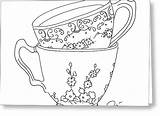 Teacup Sweethearts sketch template