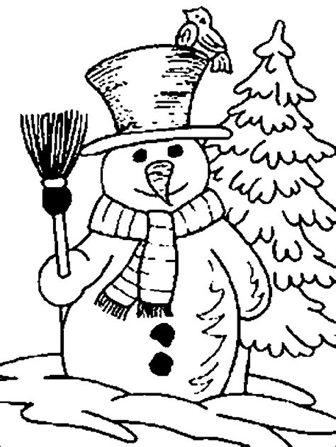snowman coloring pages mistsluier