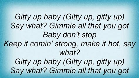 Salt N Pepa Gitty Up Lyrics Youtube