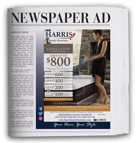 newspaper  magazine ads pmartin design llc