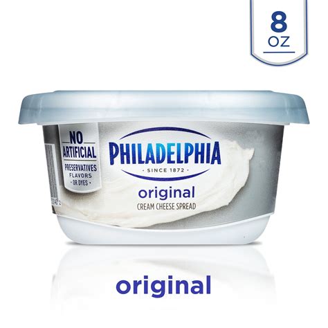 philadelphia original cream cheese spread  oz tub walmartcom walmartcom