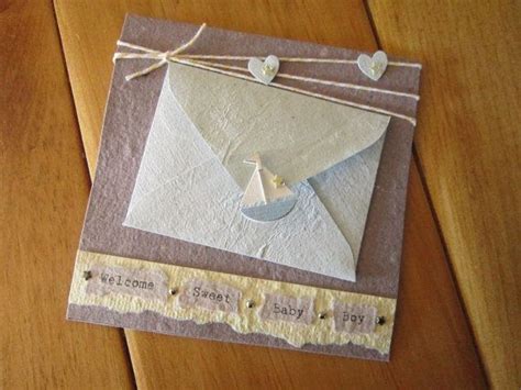 handmade paper card  recycled paper card eco  elodiesshop
