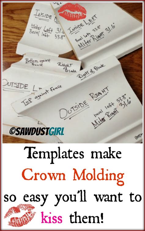 crown molding  simple  templates httpsawdustgirlcom