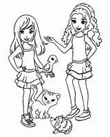 Emma Coloring Pages Getcolorings Lego Friends sketch template