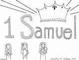Samuel Coloring Bible Pages Book Children David Eli Hannah Saul Sunday Story Baby King School God Ministry Kids Clipart Sheets sketch template