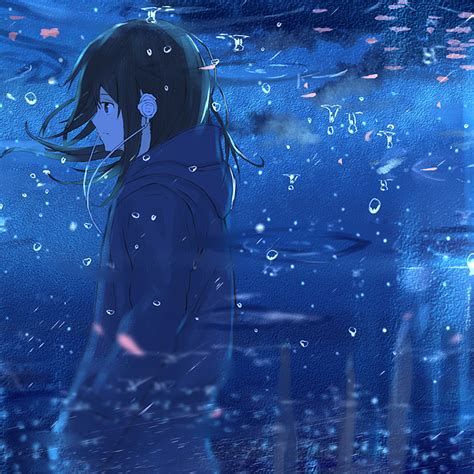 anime girl reflection water ipad air hd  wallpapersimagesbackgroundsphotos