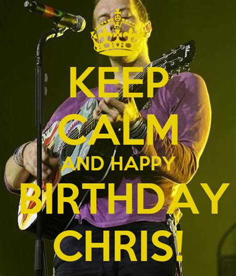 calm  happy birthday chris poster efw  calm  matic