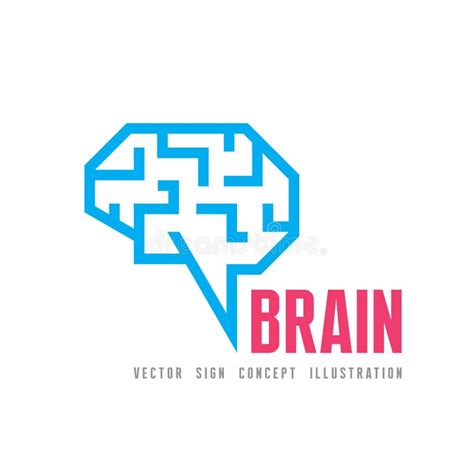 human brain polygon infographic illustration stock vector