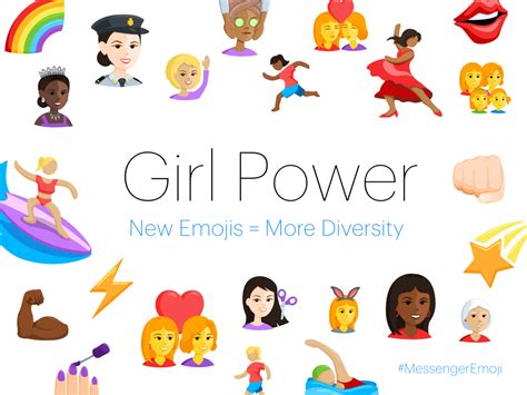 diverse emoji are coming to facebook messenger including females professionals and redheads