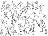 Poses Anime Reference Pose Sword Action Template Fighting Drawing Base Sketch Dynamic Male Drawings Sketches Swords sketch template