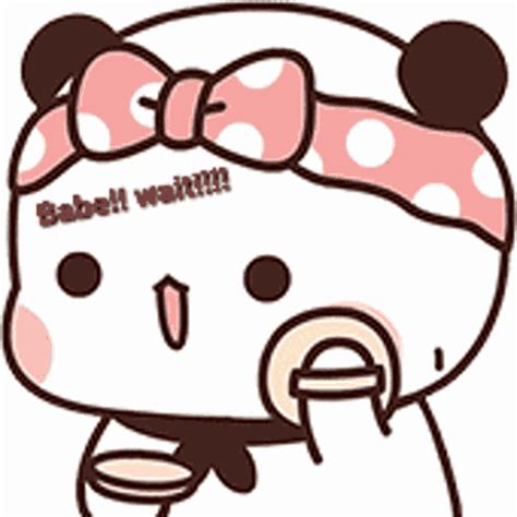 Cartoon Cute Sticker Cartoon Cute Babe Wait Discover And Share S