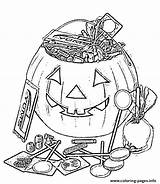 Halloween Coloring Pages Candy Pumpkin Kids Printable Popsugar Color Cute Printables Print Adults sketch template