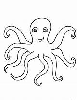 Octopus Pieuvre Coloriage Animaux Coloriages Paintingvalley sketch template