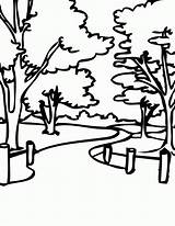 Coloring Park Popular sketch template