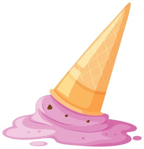 melting ice cream illustrations royalty  vector graphics clip