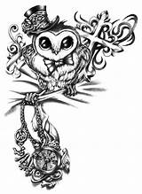 Owl Steampunk Drawing Monocle Tattoo Tattoos Getdrawings Cute Designs Sketch Clipartmag Clipart Imgarcade sketch template
