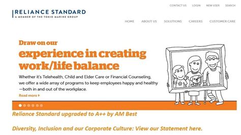 reliance standard  acquire standard security life insurance company
