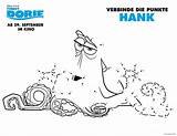 Dory Hank Zahlen Malen Finding Dots Puntos Dorie Buscando Unir Procurando Ausdrucken Verbinden Ausmalen Pintar Colorea Ausmalbild Nemo Imprimibles Cuento sketch template