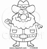 Miner Prospector Chubby Waving Clipart Thoman Cory Outlined Collc0121 sketch template