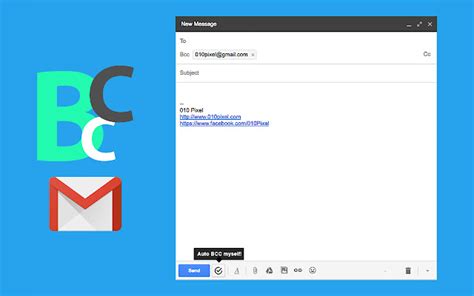 gmail automatic bcc   pixel chrome web store