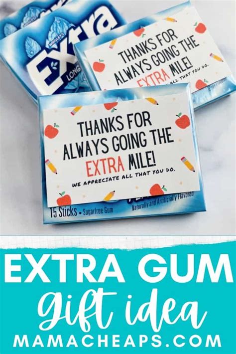 extra gum teacher appreciation gift idea printable mama cheaps