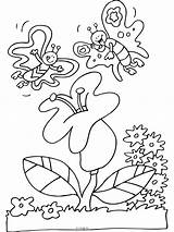 Meisjes Kleurplaat Vlinders Bloem Vlinder Primavera Coloriages Malvorlagen Disegni Filles Animaatjes Bedankt Suivant sketch template