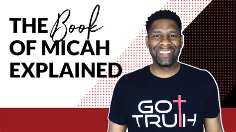 The Book Of Micah Explained Book Review Youtube