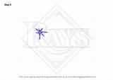 Rays Step Tampa Bay Logo Draw Drawing sketch template