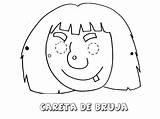 Bruja Careta Mascaras Brujas sketch template