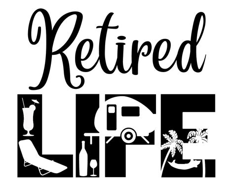 retired life svg file  crafty crafter club