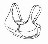 Bra Drawing Sports Sketch Patents Coloring Pages Getdrawings Patent Nursing Template sketch template