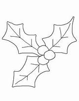 Holly Mistletoe Xmas Bestcoloringpagesforkids Hojas Ornaments Imprimir Acebo Adornos Houx Fieltro Coloriage Feuille Siluetas Uteer Artículo sketch template